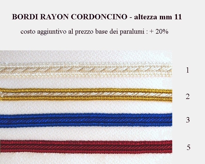 bordi rayon cordoncino