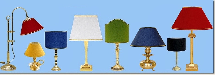 Lampade in ottone moderne con paralume