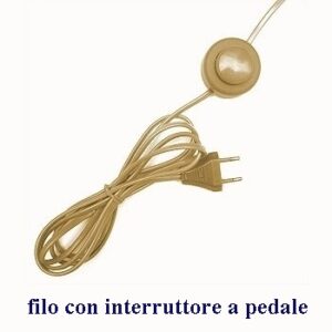 Filo con interruttore a pedale per piantana