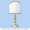 Lampada classica in ottone Exclusive per comodino con ventola scudo