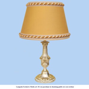 Lampada in ottone classica Exclusive Media articolo 02 con paralume