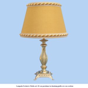 Lampada in ottone classica Exclusive Media articolo 03 con paralume