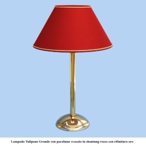 Lampada moderna modello Tulipano Grande con paralume svasato