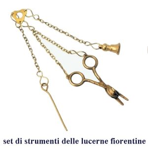 Set di strumenti delle lucerne fiorentine